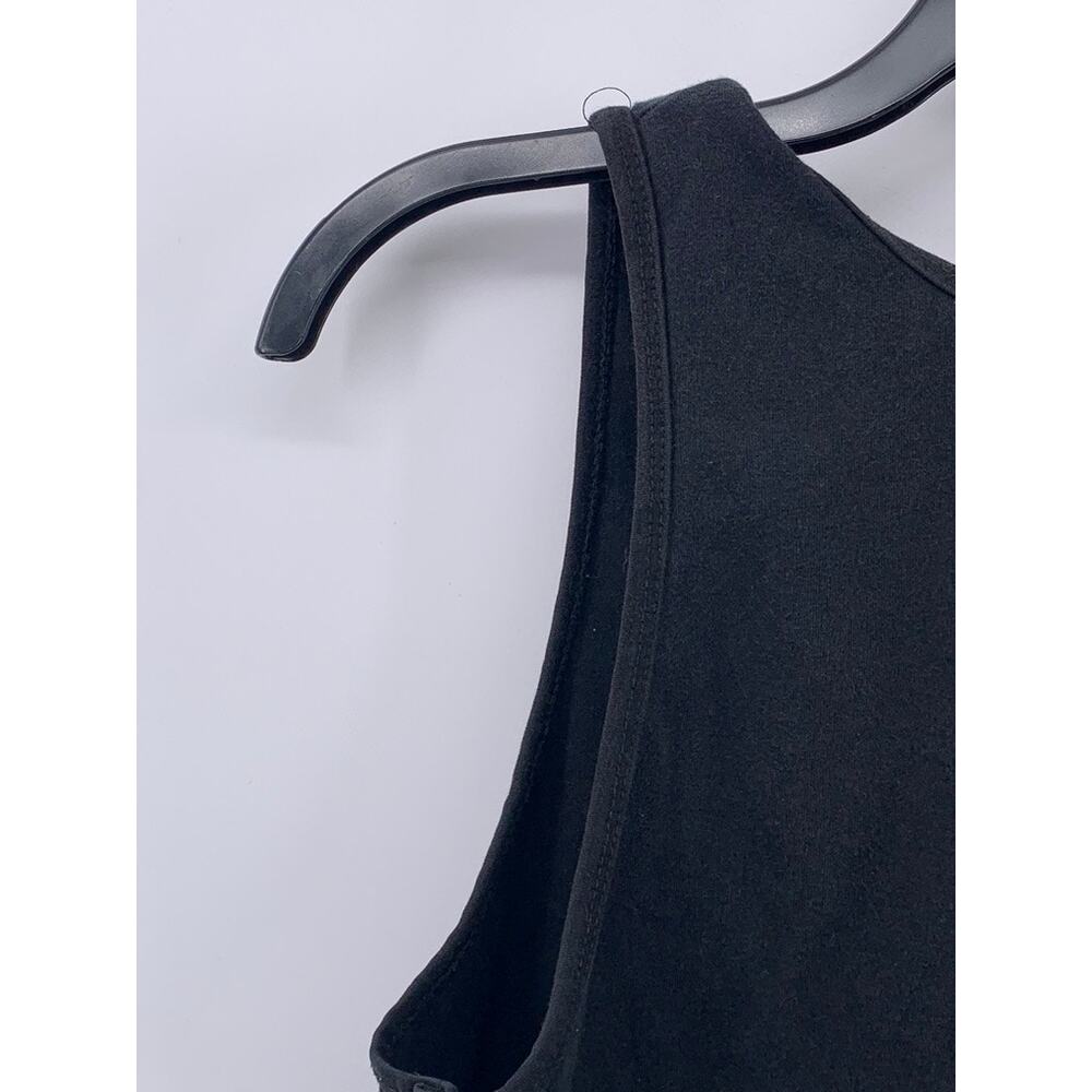 TAXI Women's Black Solid Scoop-Neck Casual Sleeveless Top SZ M - Picture 4 of 9